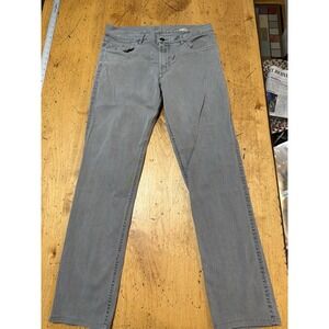 Faherty Comfort Twill 5 Pocket Pants Mens 32x30 Gray  Chino Men's Organic Cotton